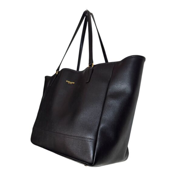 Coach Black Leather Large Tote Bag - Picture 11 of 15